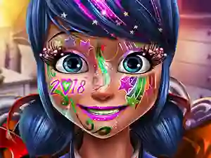 Dotted girl new year makeup — 無料オンラインゲーム