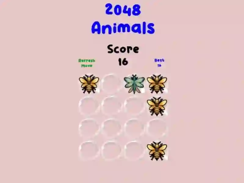 ゲーム2048 Animalsオンライン