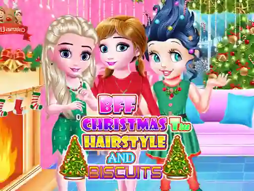 BFF Christmas Tree Hairstyle and Biscuits — 無料オンラインゲーム