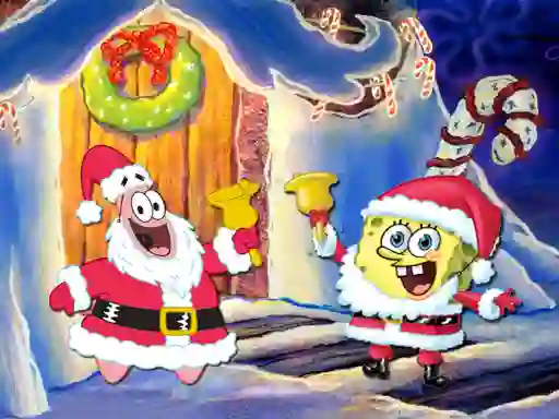 ゲームSpongeBob Christmas Jigsaw Puzzleオンライン