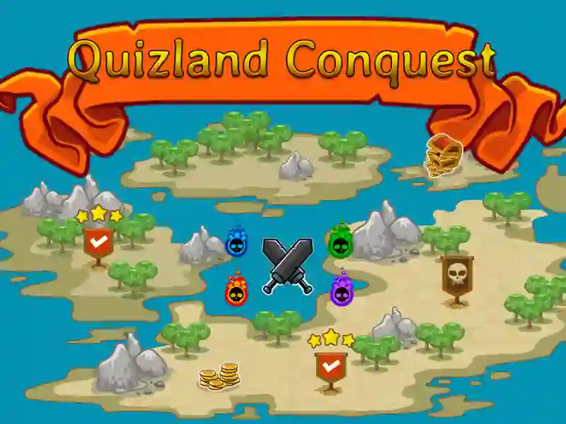 Quizland Conquest — 無料オンラインゲーム