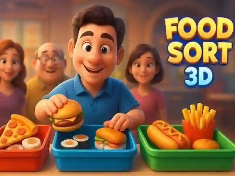 ゲームFood Sort 3Dオンライン