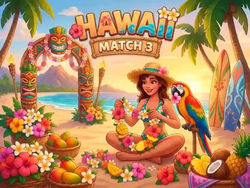 Hawaii Match 3 — 無料オンラインゲーム