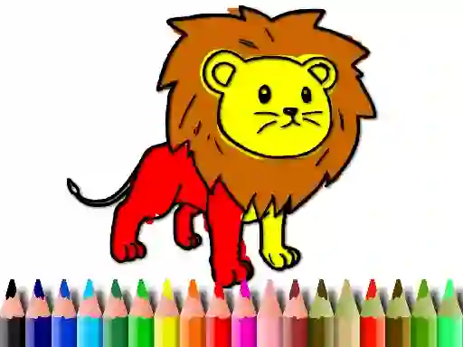 Back To School: Lion Coloring Book — 無料オンラインゲーム