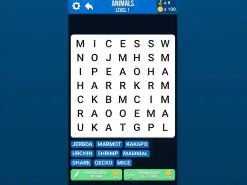 Word Search — 無料オンラインゲーム