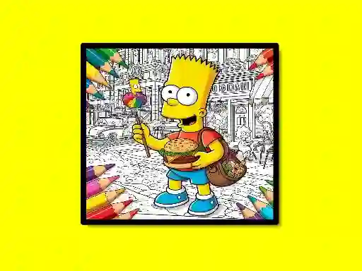 Back To School Simpsons Coloring Book — 無料オンラインゲーム