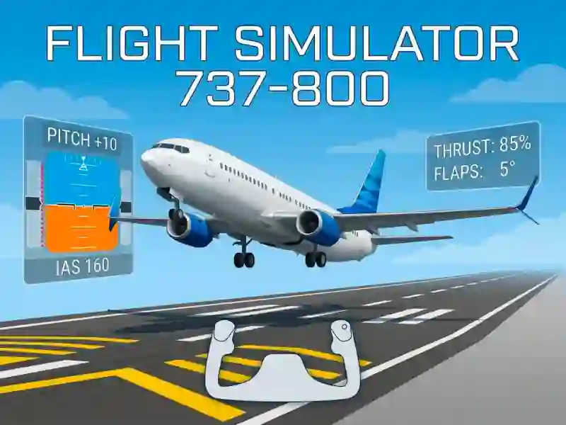 Flight Simulator 737-800 — 無料オンラインゲーム