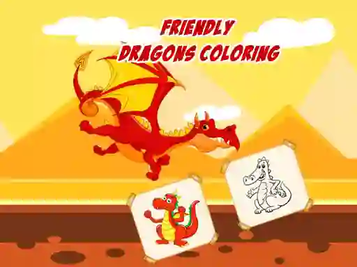 Friendly Dragons Coloring — 無料オンラインゲーム