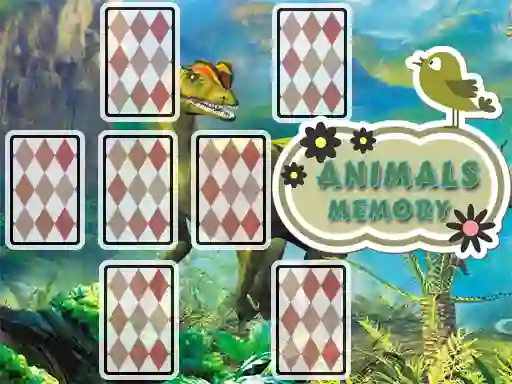 ゲームAnimals Cards Memoryオンライン