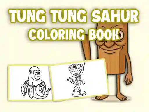 ゲームTung Tung Sahur Coloring Bookオンライン