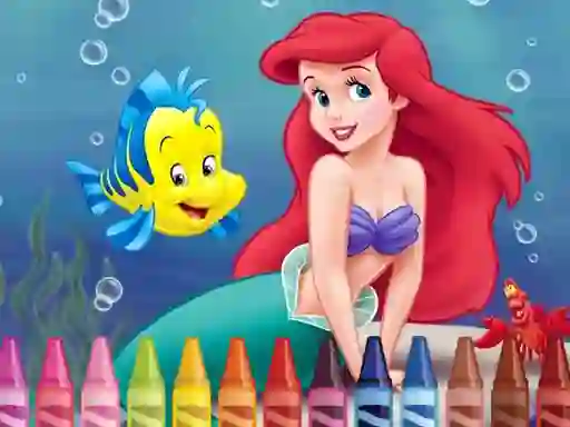 4GameGround Little Mermaid Coloring — 無料オンラインゲーム