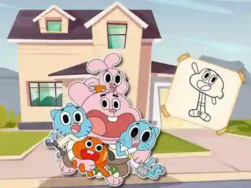 World Of Gumball Coloring Game — 無料オンラインゲーム