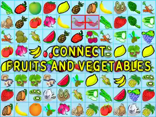 Connect Fruits and Vegetables — 無料オンラインゲーム
