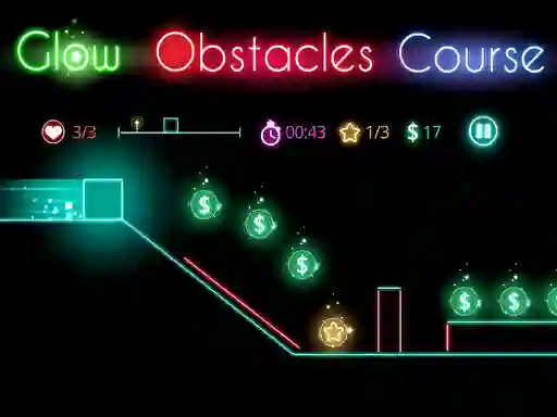 Glow obstacle course — 無料オンラインゲーム