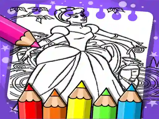 Cinderella Color Book — 無料オンラインゲーム