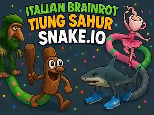 Italian Brainrot Tung Sahur Snake.io — 無料オンラインゲーム