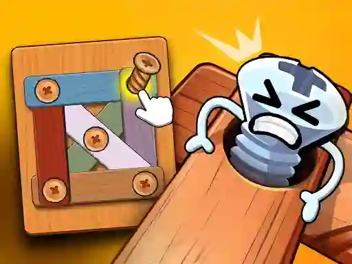 Wood Bolts Nuts Screw Pin Puzzle — 無料オンラインゲーム
