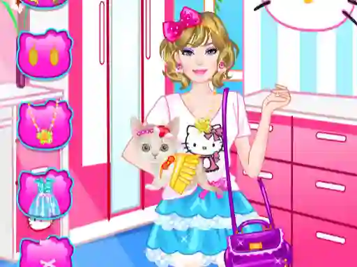 Barbie With Kitty — 無料オンラインゲーム