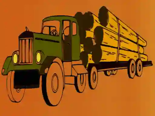 Logging Trucks Coloring — 無料オンラインゲーム