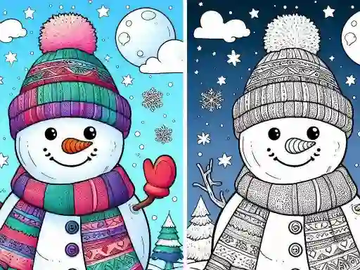 Coloring book Winter — 無料オンラインゲーム