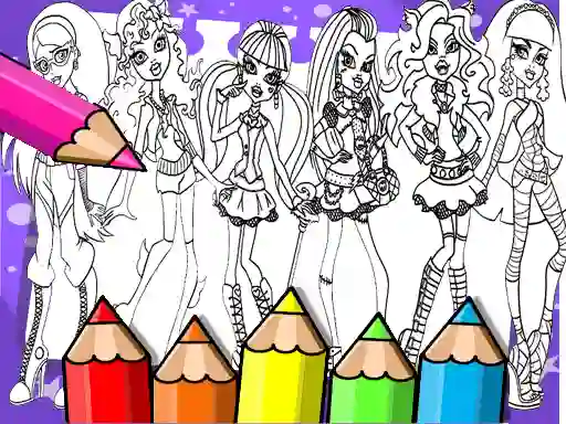 Monster High Coloring Book — 無料オンラインゲーム