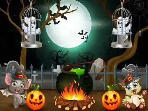 ゲームHalloween Twin Ghosts Rescueオンライン