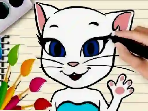 Talking Angela Coloring Book — 無料オンラインゲーム