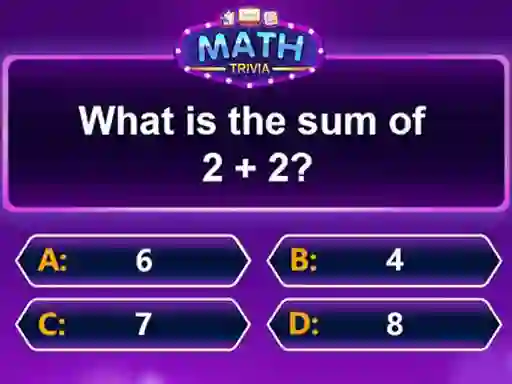 ゲームMath Triviaオンライン