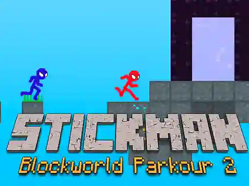 Stickman Blockworld Parkour 2 — 無料オンラインゲーム