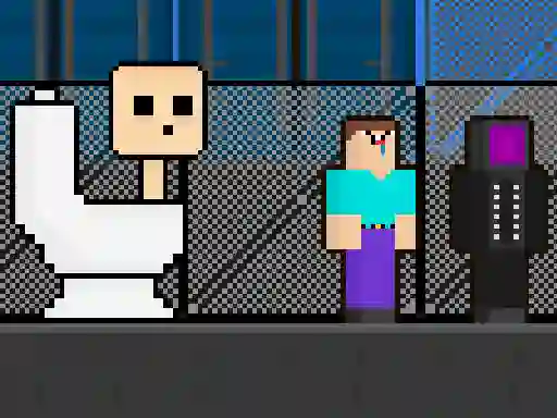 Skibidi vs Noob & Cameraman — 無料オンラインゲーム