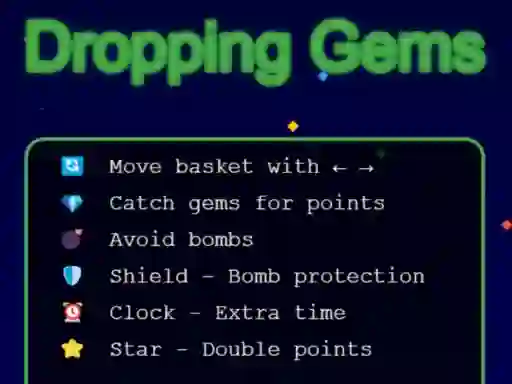 Dropping Gems — 無料オンラインゲーム