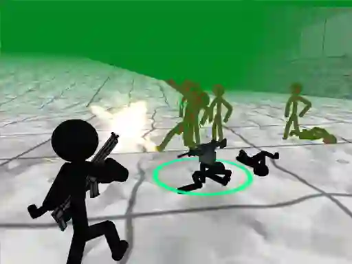 Stickman Killing Zombie 3D — 無料オンラインゲーム