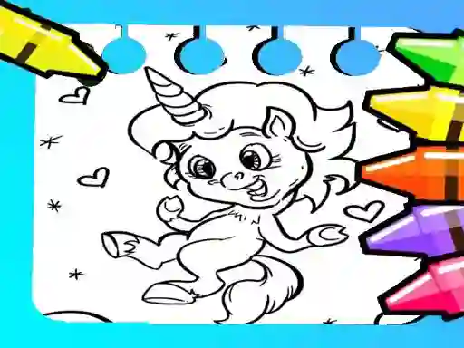 ゲームMagical Unicorn Coloring Pagesオンライン
