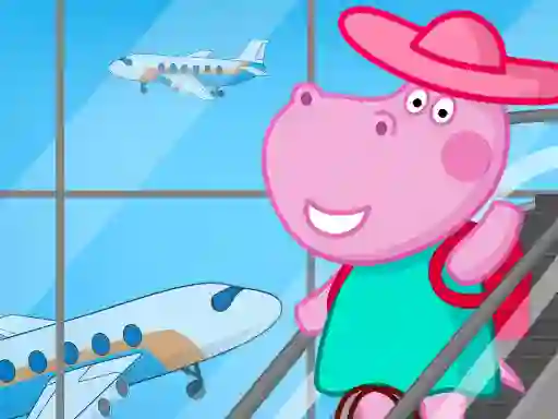 Hippo Family Airport Adventure — 無料オンラインゲーム