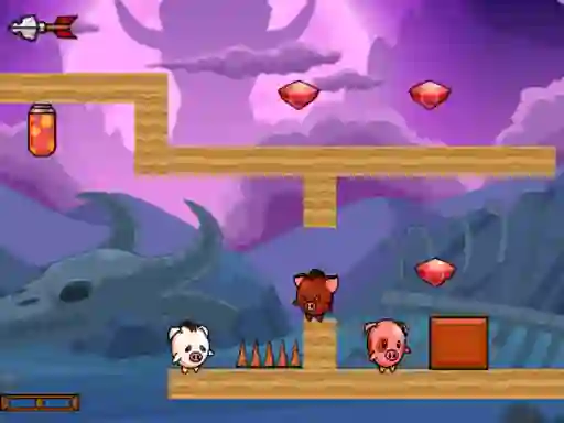 Pig Bros Adventure — 無料オンラインゲーム