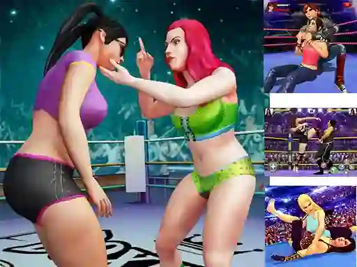 Real women wrestling Ring fighting — 無料オンラインゲーム