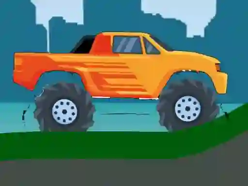 Monster Truck Hill Driving 2D — 無料オンラインゲーム