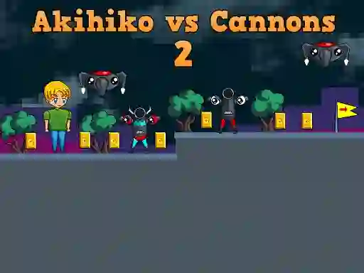 Akihiko vs Cannons 2 — 無料オンラインゲーム