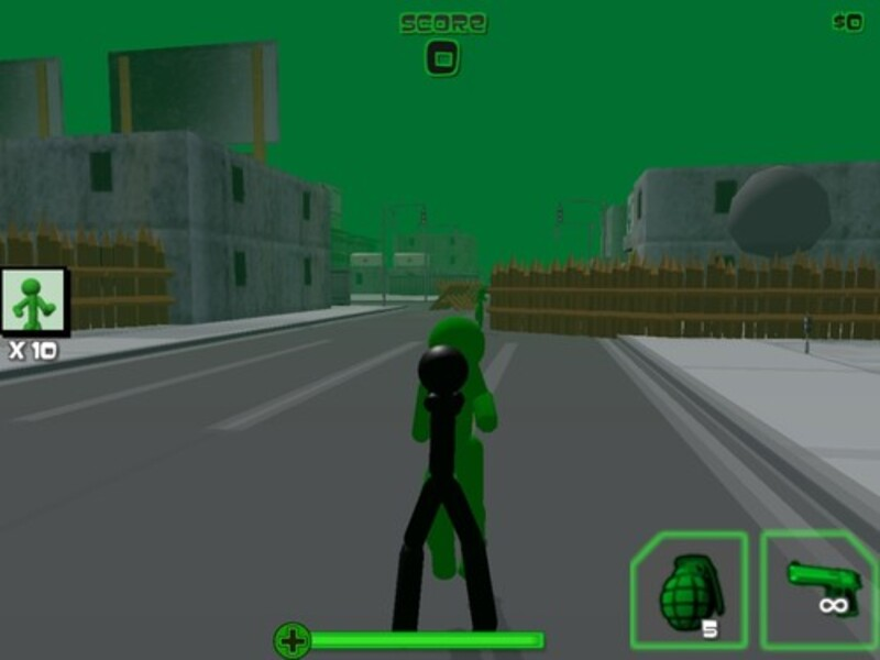 ゲームスティックマンゾンビ射撃3dオンライン