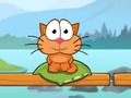 ゲーム世界の猫アルパイン湖 オンライン