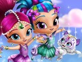 ゲームシマーとシャインのドレスアップオンライン