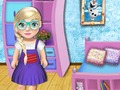ゲーム赤ちゃんElsa学校飾る オンライン