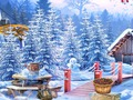 ゲーム雪の中の足 オンライン