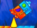 ゲーム火災と水のジオメトリダッシュ オンライン