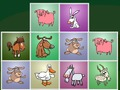 ゲームパズルにマッチする農場の動物 オンライン