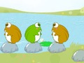 ゲーム飛び跳ねる小さなカエル オンライン