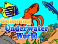 ゲーム海中世界を塗り絵オンライン