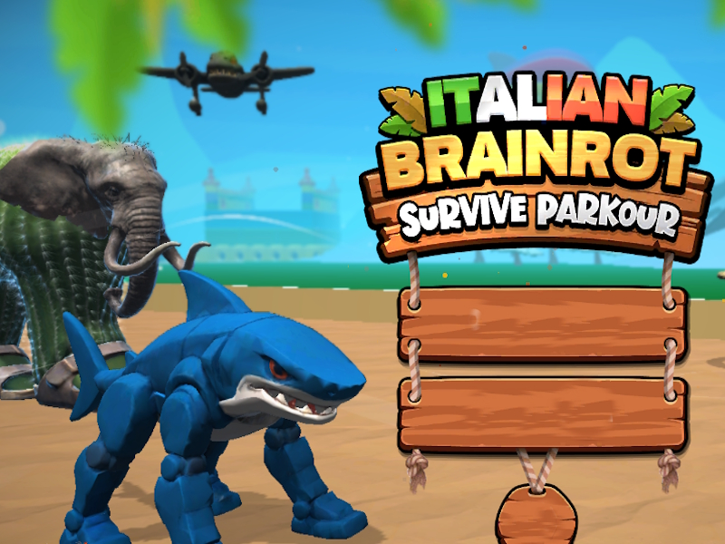 ゲームイタリアのBrainrotはParkourを生き延びますオンライン