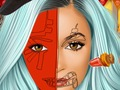 ゲームカイリー・ジェンナー：ハロウィーンのフェイスペインティングの芸術 オンライン