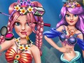 ゲーム水中メイクアップサロンオンライン